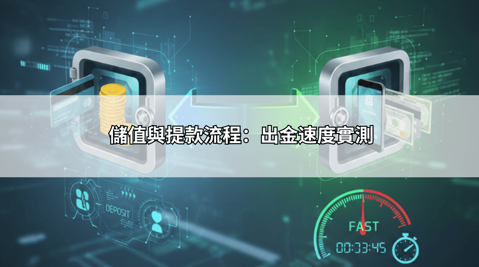儲值與提款流程：出金速度實測